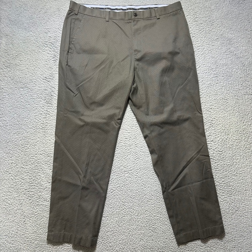 Brooks Brothers Clark Lightweight Advantage Chino Pants 40x30 Brown Houndstooth